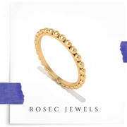 Solid 14kt Gold Ring,  Valentine Gift