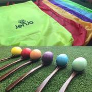 Egg Spoon & Hacky Sack Races |  Outdoor Games | Jenjo Games Australia