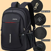 High-Capacity Waterproof Backpack - Sleek Black 