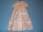 smocked handmade christening wear by cutiepye